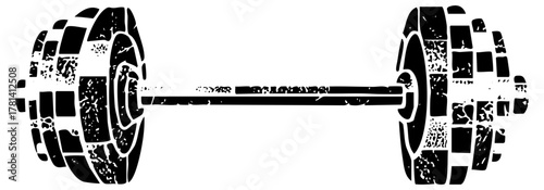 Barbell Presents Strength Training in a Fitness Center