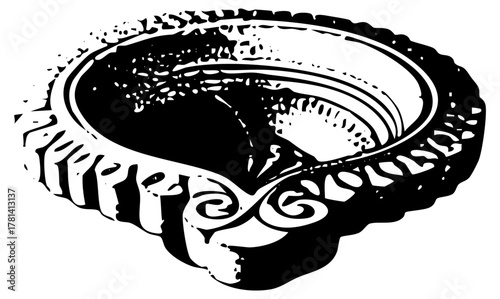 Vintage ring ornate detail in jewelry design