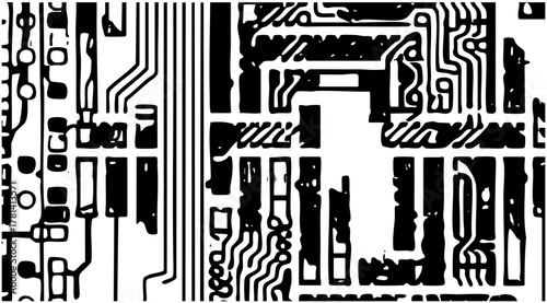 Circuit board illustrates technology in digital communication