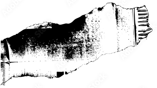 Paint Tube Texture in Artistic Composition