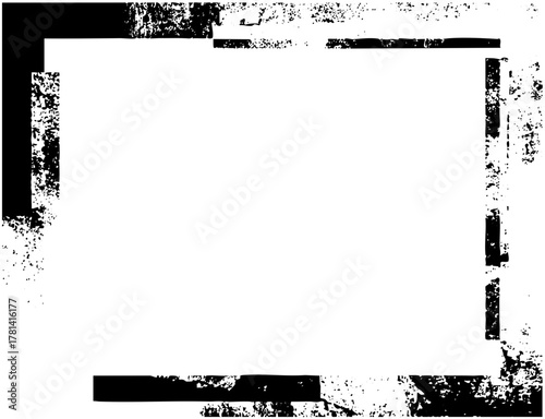 Frame borders a composition with distressed texture