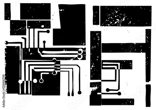 Circuit Board Illustrates Technology in Modern Electronics