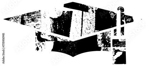 Graduation Cap Illustrates Achievement in Higher Education