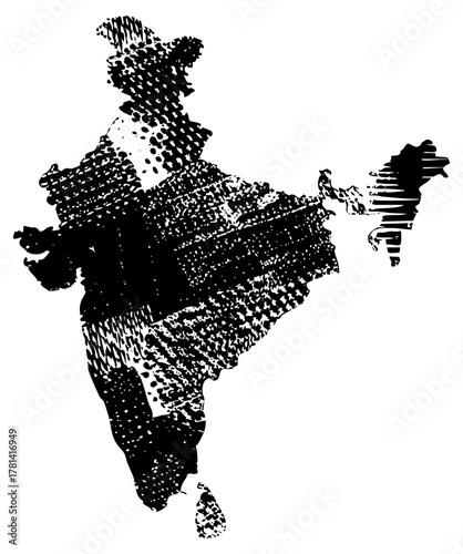 India Map Illustrates Geography in a Political Context