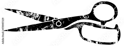 Scissors cut craft projects in a studio