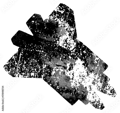 Abstract shape texture in design