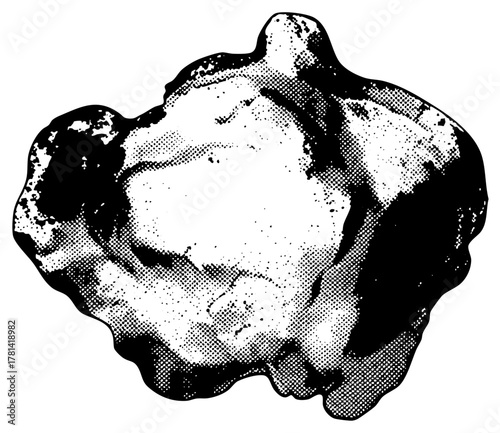 Rock formation texture in a geological study