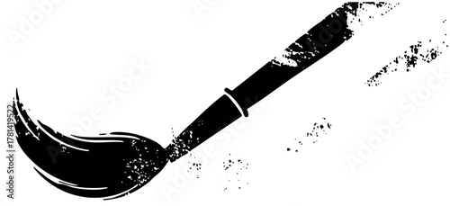 Ladle serves soup in a kitchen