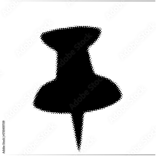 Pushpin Illustrates Connection in Office