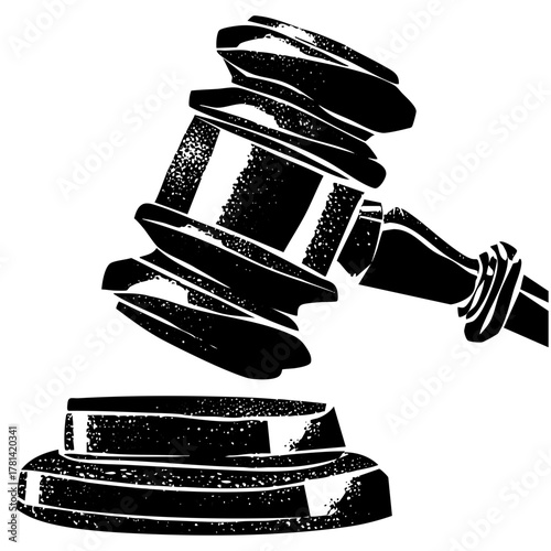 Gavel Strikes Justice in Legal Proceedings