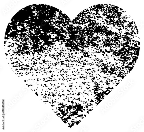 Heart dissolves into particles in abstract romance