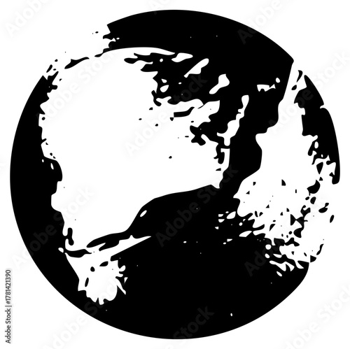 Globe Illustrates Isolation in a Digital World