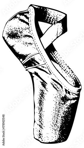 Ballet shoe elegance on stage