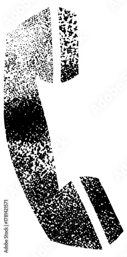 Hand Gesture Points Right with Textured Effect for Communication