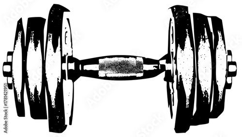 Dumbbell lifts strength in fitness