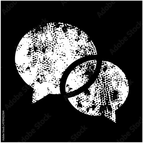 Speech bubbles break apart in conflict