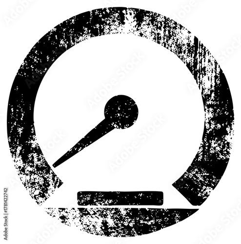 Pressure gauge indicates measurement in industrial setting