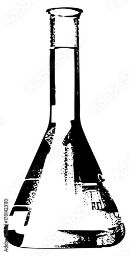 Erlenmeyer Flasks Display Texture for Scientific Research