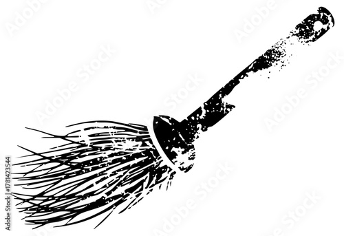 Broom Sweeps in Household