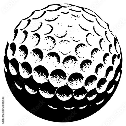 Golf ball texture within a sporting context