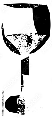 Wine glass spills liquid texture