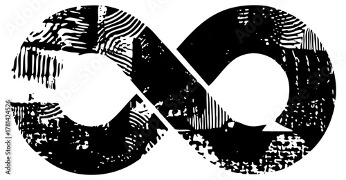 Infinity symbol endless possibilities in abstract design