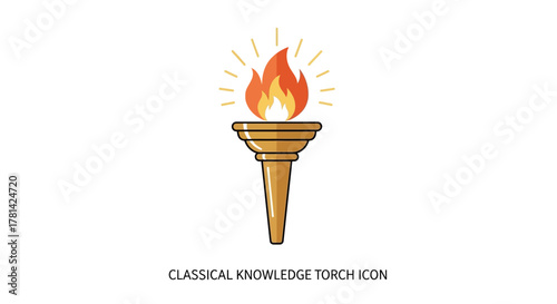 vector illustration of a burning match