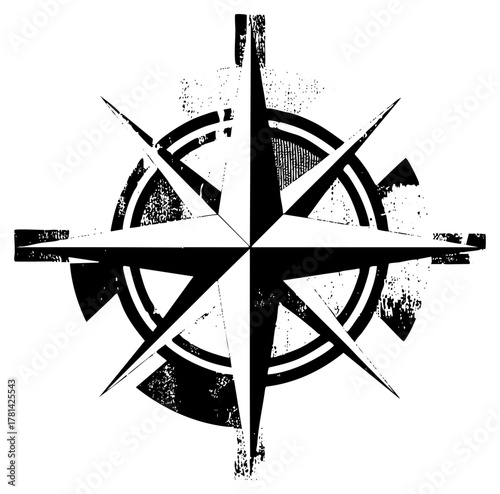 Compass Points Direction in Nautical Chart