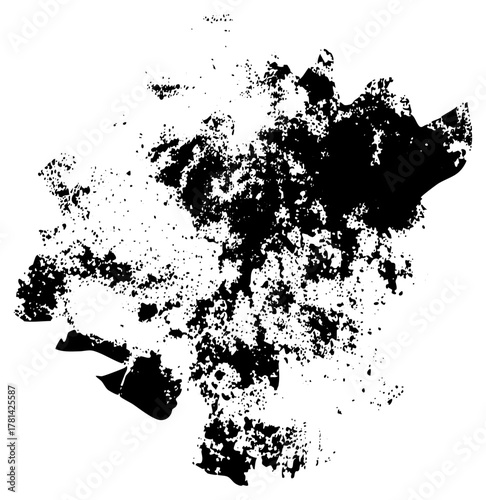 Grunge texture decay in abstract composition