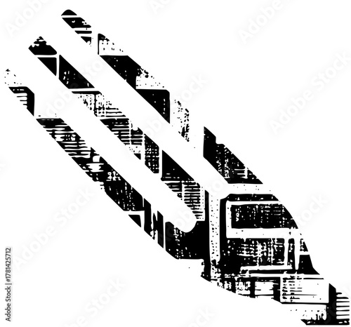 Tire Tracks Imply Movement on Asphalt