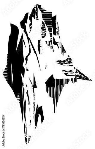 Dog portrait in graphic design