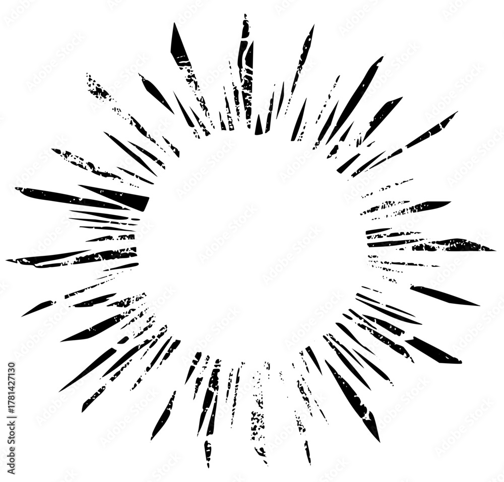 Obraz premium Starburst explodes dynamically in abstract design