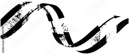 Arrows Pointing Forward with Momentum in Abstract Design