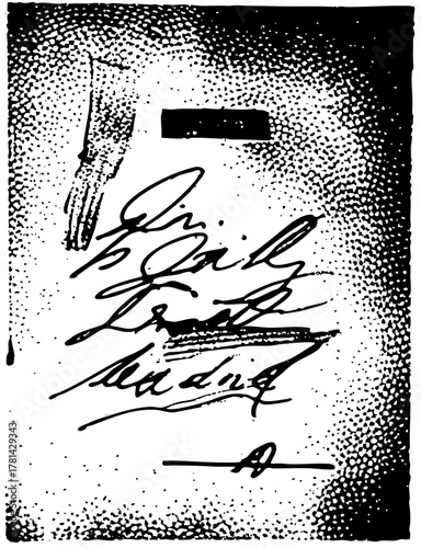 Autograph Signature in Dot