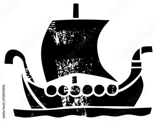 Viking Ship Sails Adventure on Water