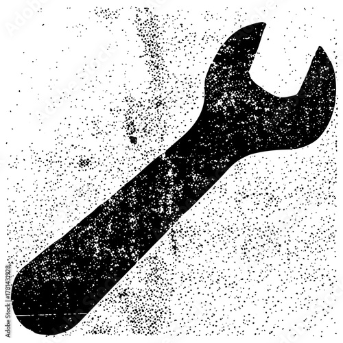 Wrench Illustrates Repair in Industrial Setting