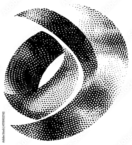 Abstract swirl explores dynamic motion in modern design