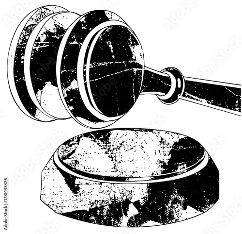 Gavel Strikes Down Justice in Courtroom