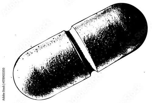 Medicine capsule opens revealing contents in a healthcare setting