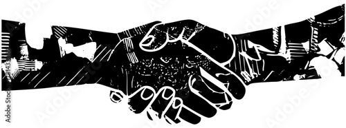Handshake signifies agreement during business negotiations