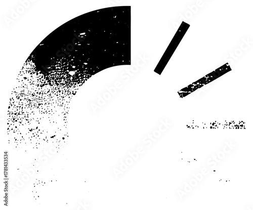 Abstract shapes explode dynamically in a modern composition