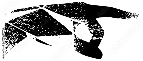 Woman looking halftone