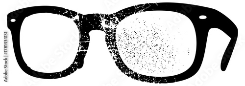 Eyeglasses display texture in a minimalist composition