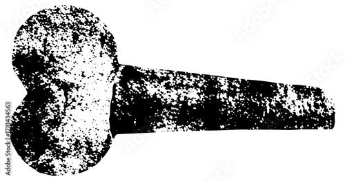 Hammer strikes forcefully in construction