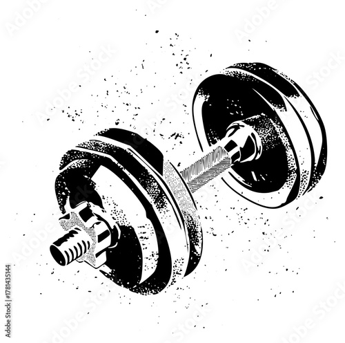 Dumbbell illustrates strength training in a fitness center