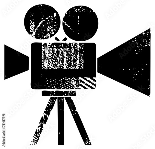 Movie Camera Projects Cinematic Vision in Entertainment