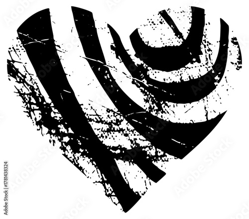 Heart Shape Reveals Footprint Texture