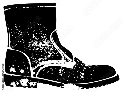 Boot texture in illustration