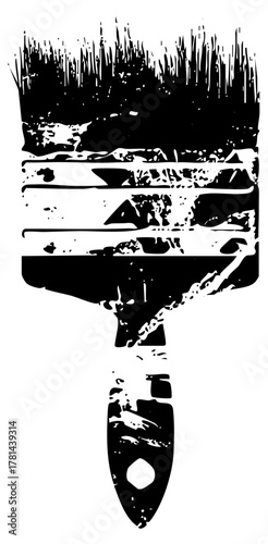 Paintbrush Illustrates Creativity in Artistic Design