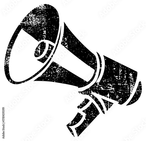 Megaphone Announces News in a Public Forum